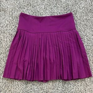 Fabletics Berry/Purple Pleated Mini Skirt